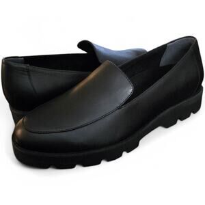 Vionic Kensley Flat Womens US 8 Black Nappa Leather Slip On Loafer Shoes